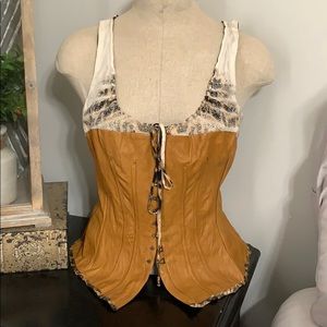 Robert Cavalli Bustier Leather